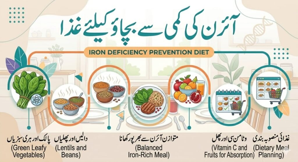 آئرن کی کمی کا علاج