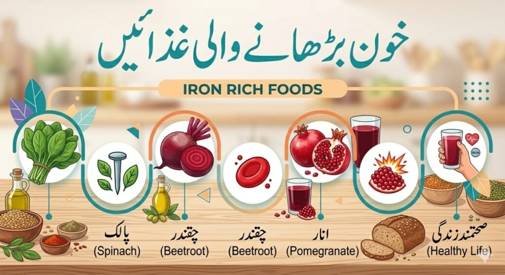 خون بڑھانے والی غذائیں