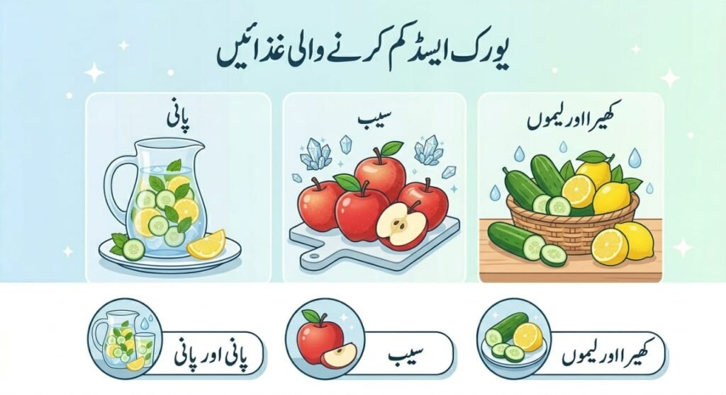 یورک ایسڈ کا علاج کے 7 آسان طریقے | فوری کنٹرول کرنے کا مکمل گائیڈ یورک ایسڈ کم کرنے والی غذائیں