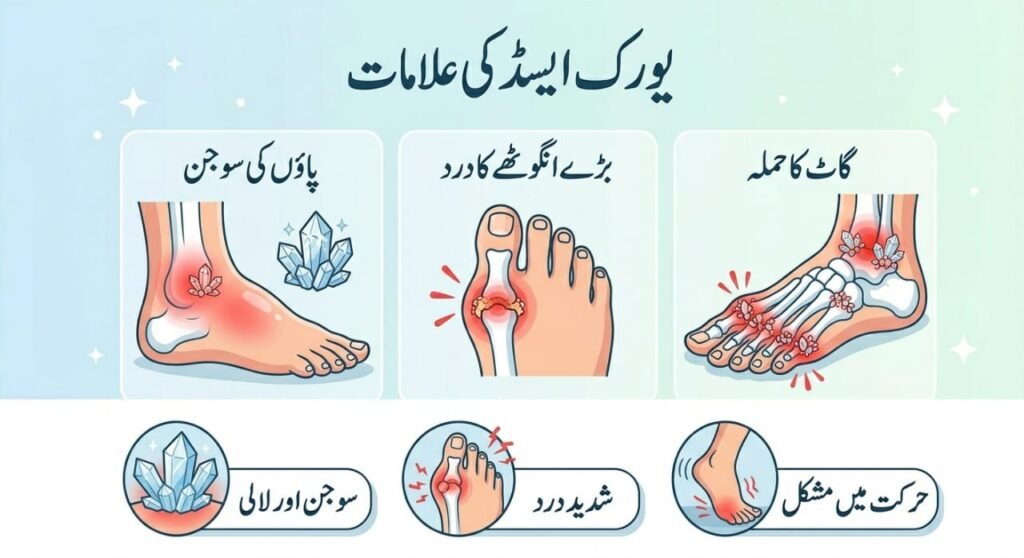 یورک ایسڈ کا علاج کے 7 آسان طریقے | فوری کنٹرول کرنے کا مکمل گائیڈ یورک ایسڈ کی علامات
