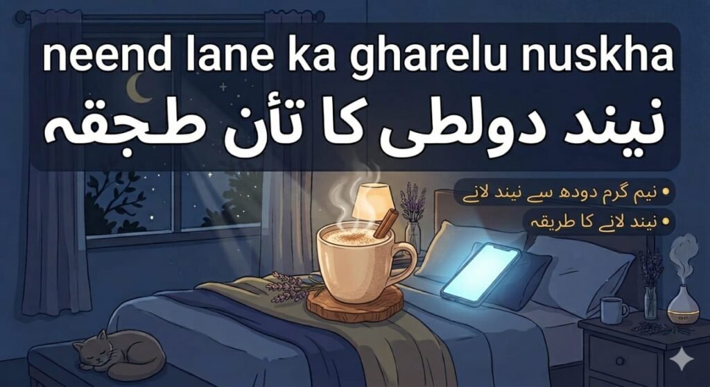 نیم گرم دودھ سے نیند لانے کا طریقہ