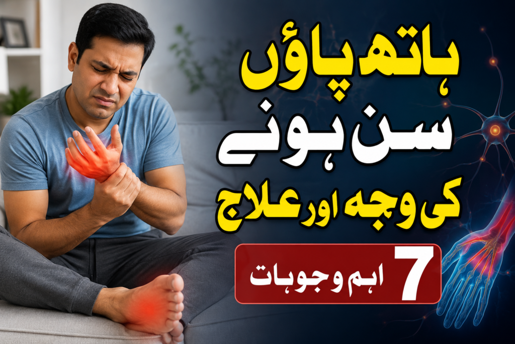 ہاتھ پاؤں سن ہونے کی وجہ اور علاج
